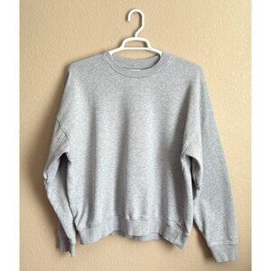 Gymshark Women's Crewneck Pullover Sweatshirt Light Gray